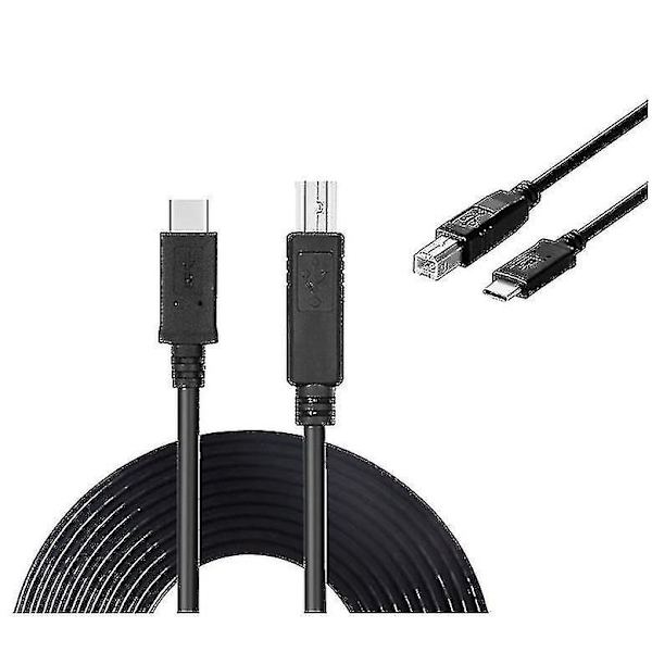USB Typ C till USB Typ B Datakabel För Brother Dcp-195c