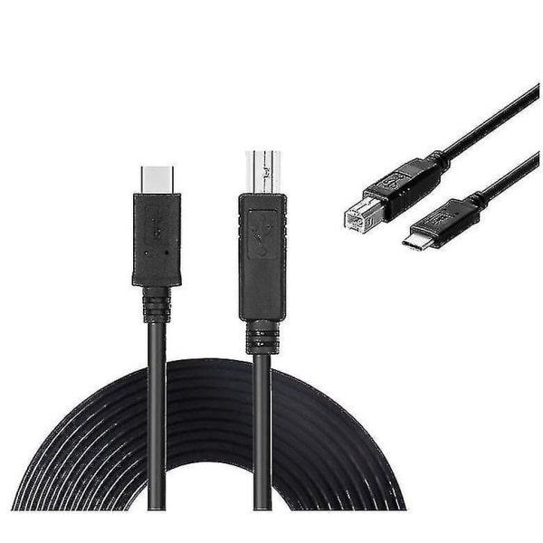 Usb Type C til Usb Type B datakabel for Brother Dcp-195c