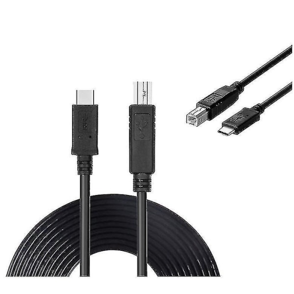 Usb Type C - Usb Type B -datakaapeli Brother Dcp-195c -tulostimelle