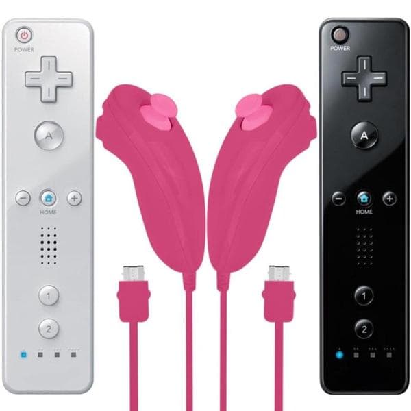 Wii Nunchuck-controller, 2-pak erstatningscontrollere til Nunchuk