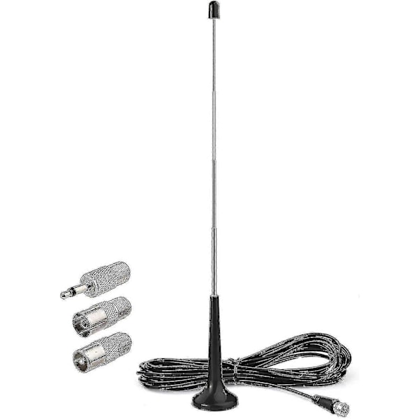 Fm Dab Radioantenne Antenne 75 Ohm F-stik og 3 meter forlængerkabel
