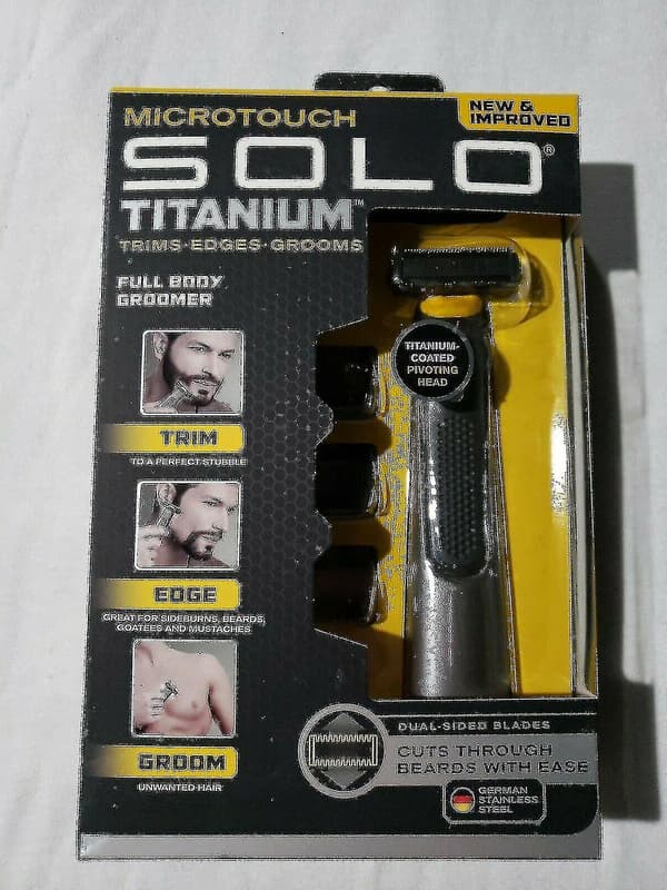 Micro Touch Solo Titanium Ansigt / Helkrops Trimning & Styling