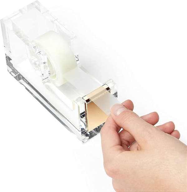 Tape Dispenser - Guld Kontor Skrivebordsdispenser Til Klar Tape