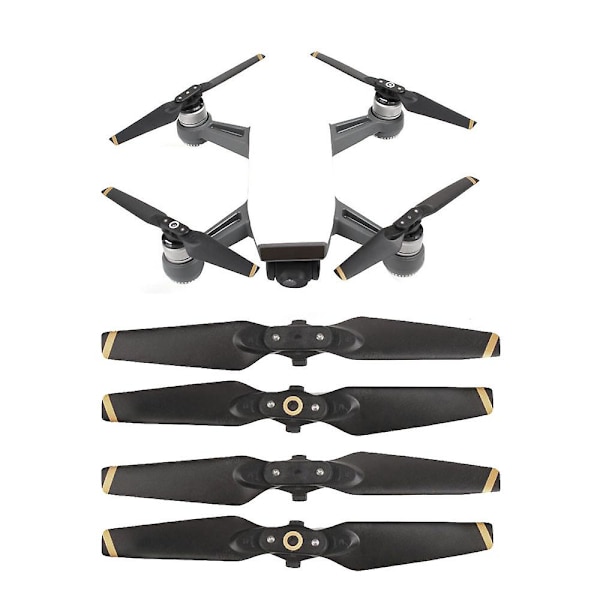 4 kpl potkureita Dji Spark -droneen, taitettava lapa 4730f, potkurit Rc-varaosat Multicolor