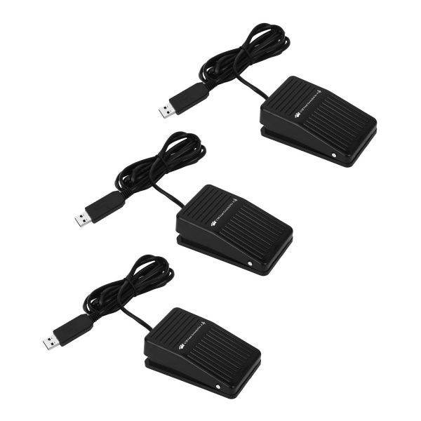 3x PC USB -jalkakytkinnäppäimistön pedaali