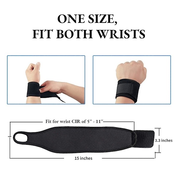 2-pack Justerbart Sportarmband Handledsstöd, Handstöd, Karpaltunnelsyndrom Stöd För Träning, Artrit & Tendinit Smärtlindring - Lämplig För Båda A