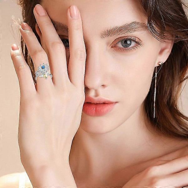 6 stk. Fidget Angstringe Justerbare Ringe Sæt Justerbare Ringe Fidget Ringe Dame Perlering
