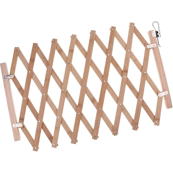 Träfällbar hundgrind för inomhusbruk, svängbar hundgrind, hopfällbar säkerhetsgrind för husdjur, dörrstaket för små hundar och katter, 41x100cm