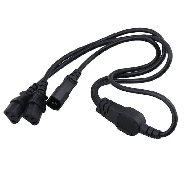 Computer Server IEC 320 C14 til 2 x C13 Y-splitter Strømkabel 1m