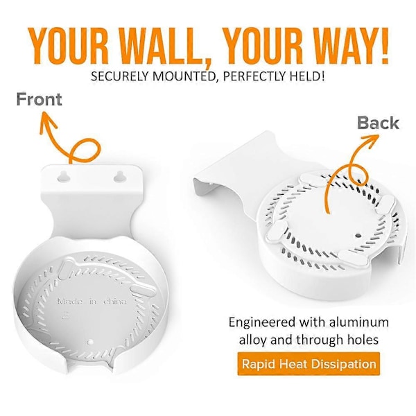 Väggfäste för router i aluminiumlegering för Deco BE75/BE85/BE95/BE17000 Whole Home Mesh WiFi 7 med tillbehör