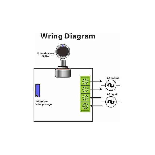 2000W PWM AC Motor Hastighetskontrollmodul Dimmer Regulator 50-220V Justerbar Spenningsinnstilling