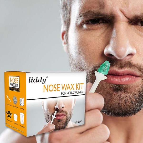 Naturlig blid og sikker hurtig næsevoks næsehårfjerning til mænd og kvinder