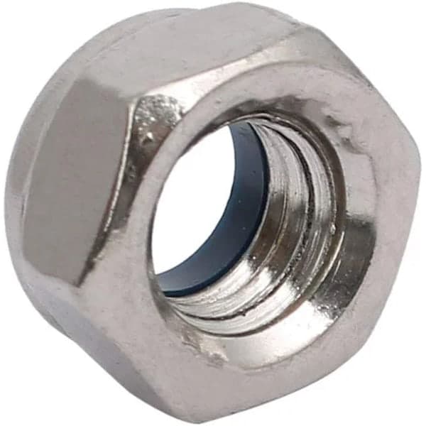 10 stk. Låsemutter Venstregjenget M8x1.25mm Metrisk Gjenget 304