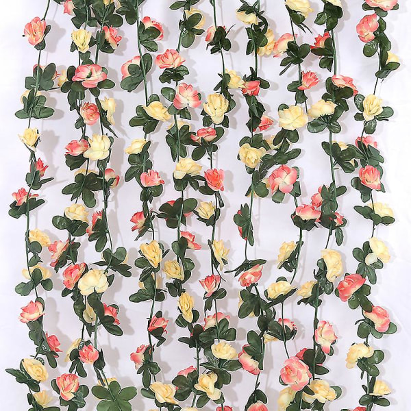 5 stk 45 hovedkrans Falske rosenvine kunstig blomst hængende rose Ivy Home Hotelkontor