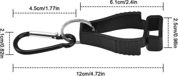 Handskklämmor 2-pack Arbetshandske Gripklämma Hållare Arbetssäkerhetsklämma Handskhållare Handskklämma