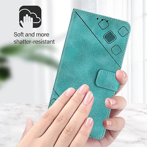 Präglat PU-fodral för Infinix Zero 30 5G Green