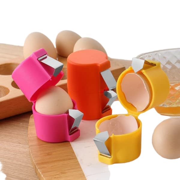 Egg Crackers - 3 deler - Gul, Rosa og Oransje
