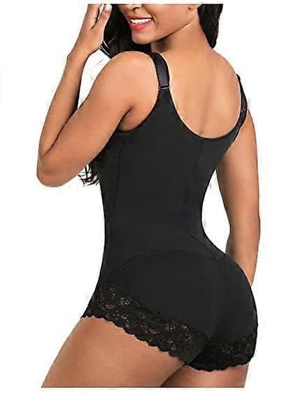 Shapewear for kvinner Magekontroll Glidelås Åpen byste bodysuit L