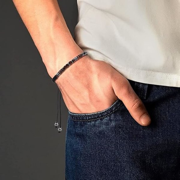 Armband till min son från mamma Jag älskar dig Morse-armband Handgjorda födelsedagspresenter för män Pojkar One Size Fits All