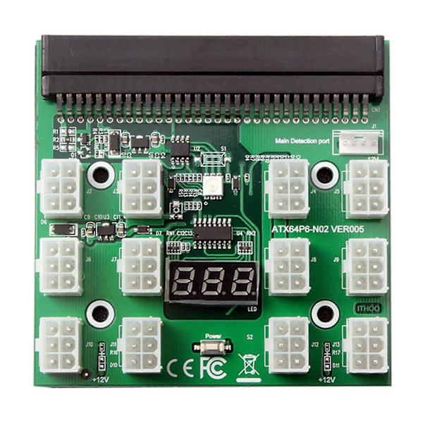 Breakout-kort för HP 1200W 750W PSU GPU Miner Mining Btc Eth