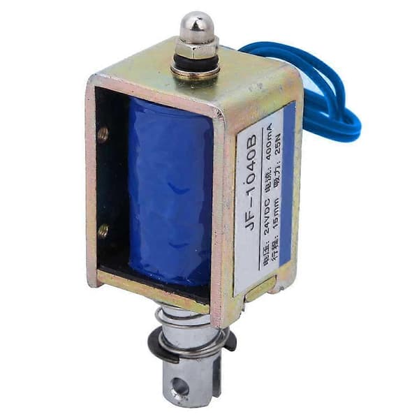 JF-1040B DC Push Pull Solenoid Elektromagnet Stempel Fjederretur Elektronmagneter