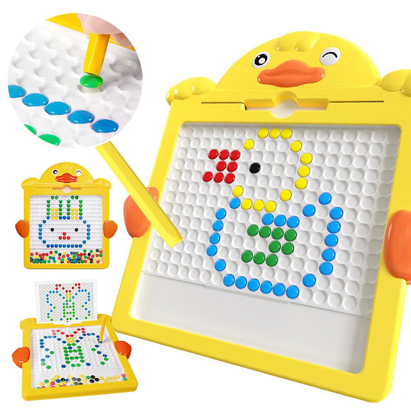 Anka Färgglad Magnetisk Ritbräda Med Magnetisk Penna Och Kort För Småbarn, Tidig Pedagogisk Förskoleleksak För Pojkar Flickor