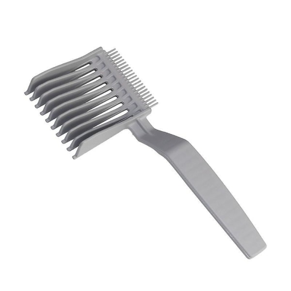 En Hårklipnings Fade Kamme, Professionelt Buet Positioneringskam, Gradient Design Hårklippekam Med Ergonomisk Design, Kam Til Barbering Derhjemme Gray