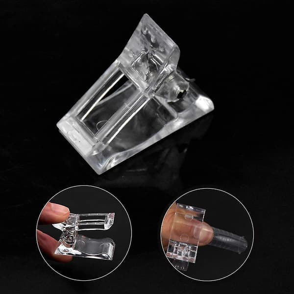 10 Styk Negletip Klips, Negletip Klips Polygel, Polygel Tips Klips