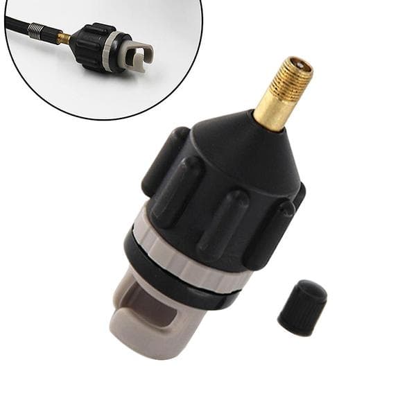 Konverteringspumpadapter för luftkompressor Stand Up Paddle Kayak Dinghy Svart