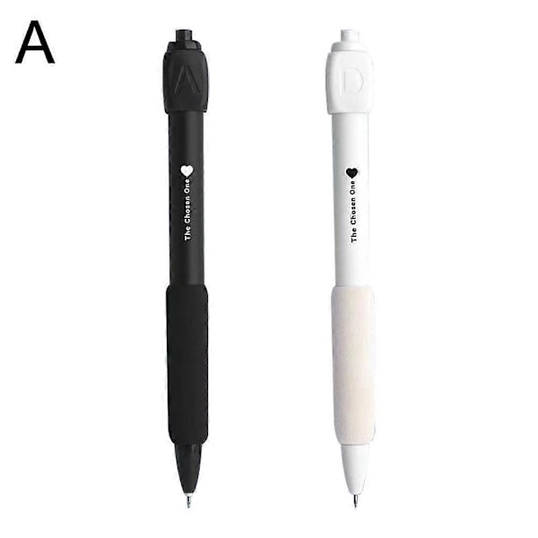 Vastauskynä ABCD Pyörivä Dekompressiogeelikynä Black and white