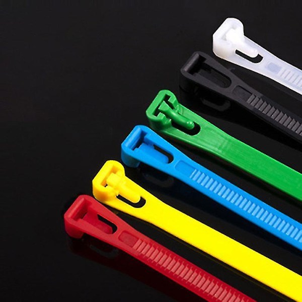 100pcs Mixed Color Package Can Be Reused For Many Times. Loose Buckle Ties Can Be Reused For Many Times