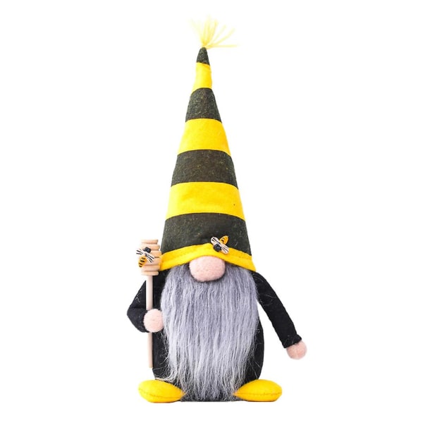 Bumble Bee Gnome Lång Hatt Skandinavisk Tomte Nisse Svensk Tomte Hemmagård Köksinredning A