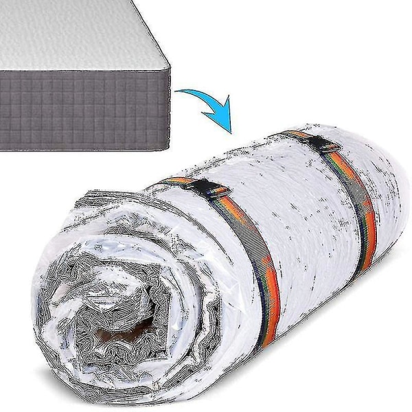 2023-vakuumpåse för madrass / täcken förvaringsväska - platsbesparande vakuumpåsar för extra stor tung latex / svampmadrass - tjock plastmatta