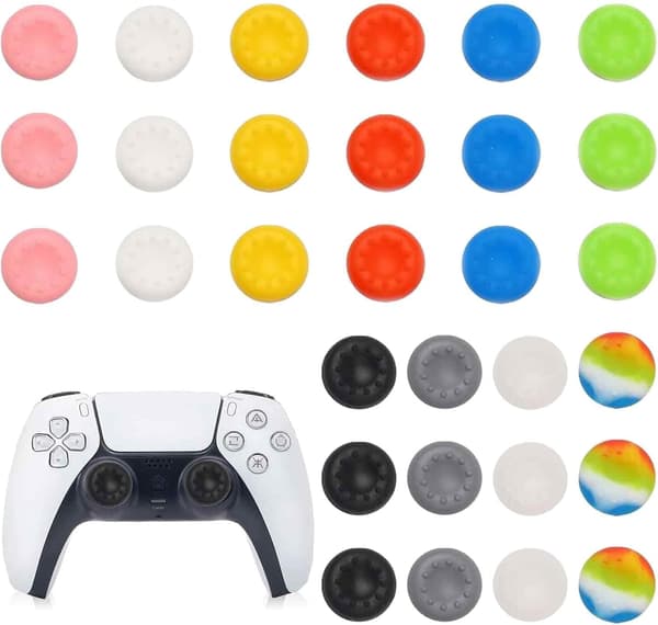 30 st Xbox Controller Thumb Grips, Joystickskyddstillbehör kompatibla med PS3/PS4/PS5/360/ONE/Pro