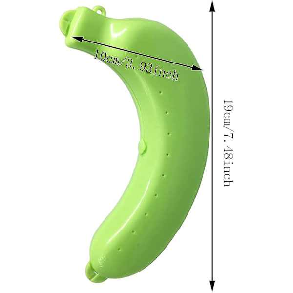 Oppbevaringsboks for banan, beskyttende boks for banan, bananbeholder i plast