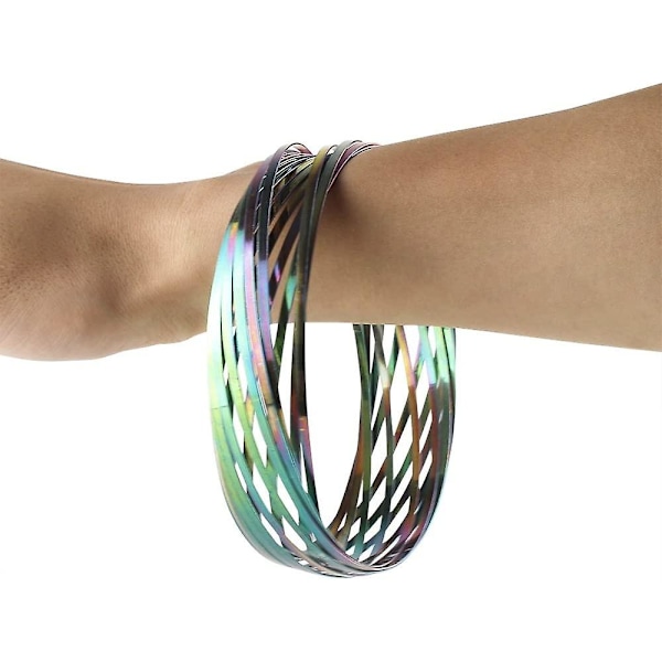 Generation Magic Flow Ring, 3D-jousimetallirengas, interaktiivinen kineettinen sormipeli, lievittää stressiä lapsille ja aikuisille