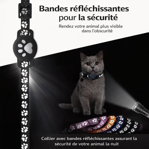 Cat GPS Collar, 2026 New Cat GPS Tracker, No SIM Card, No Monthly Fee, Real-time Tracking (Pink)