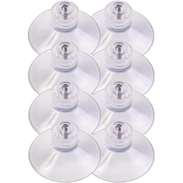 8 st sugproppar Ø 30 mm med M4x10mm gänga och mutter