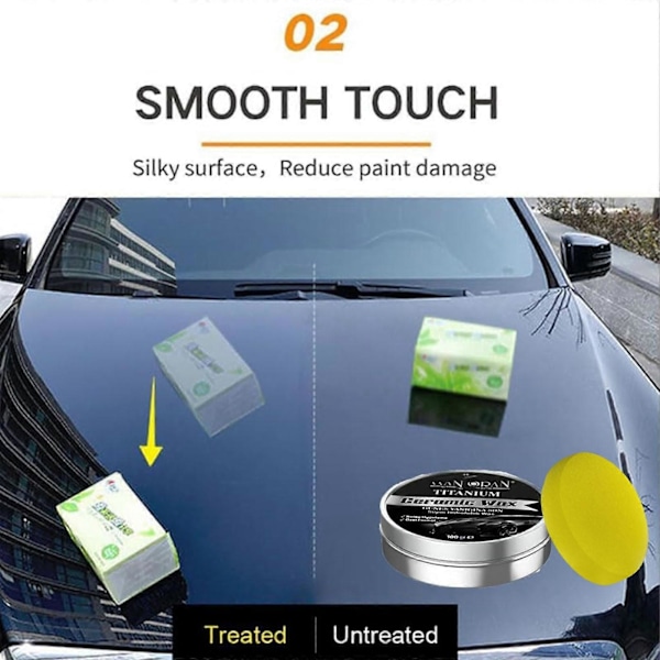Titanium Ceramic Voks Keramik Voks Bilpleje Polish Auto Bil Ridse Reparation Fjernelse Vokspasta Polish Køretøjsmaling Pleje Langvarig Beskyttelse