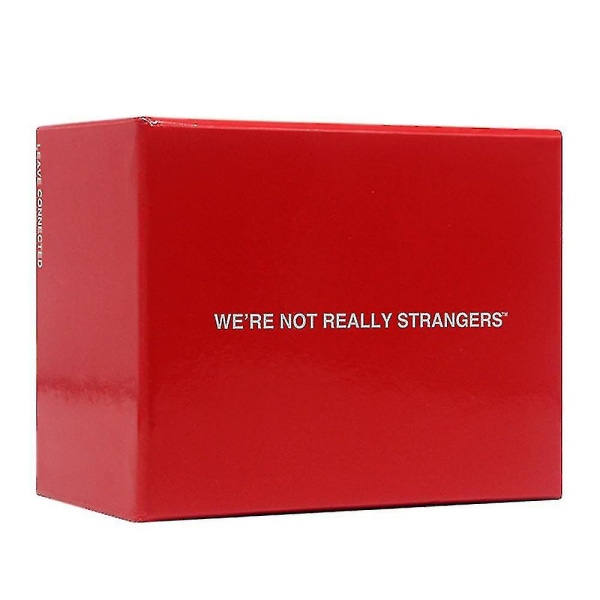 We're Not Really Strangers Card Game - Ett interaktivt kortspel för vuxna och isbrytare