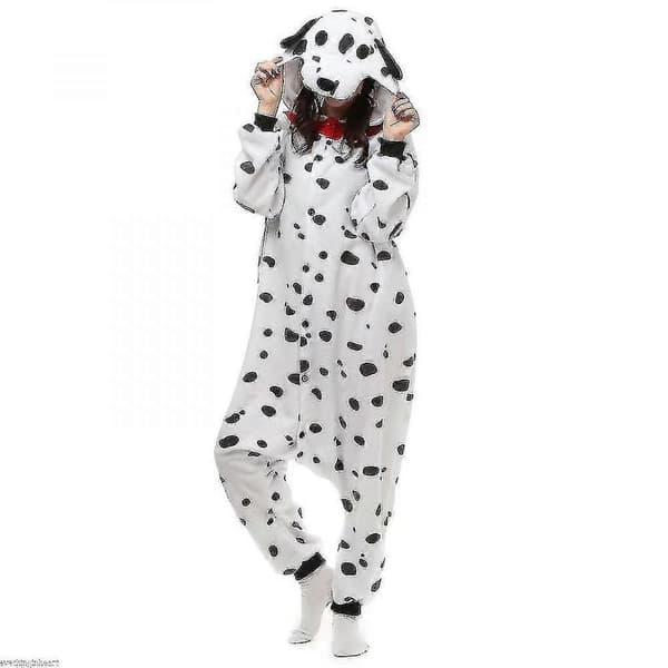 Dalmatinerdräkt Pyjamas Maskerad Unisex Vuxen Jumpsuit Sovplagg CZI XL