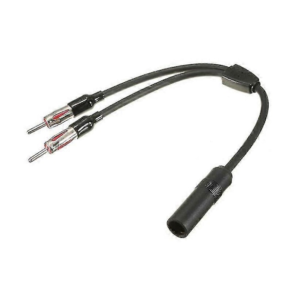 Universal Bilradio Antennesplitter 1 Hun til 2 Han Antenneadapter Stikkabel Fm Am Stereo Lyd