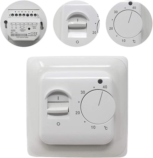 Manuel Elektrisk Gulvvarmetermostat Med Ac 220v 16a Probe, Mekanisk Gulvvarmetermostat Controller