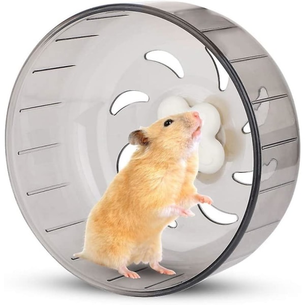 Hamsterløbehjul, 13 cm Hamsterhjul Lille kæledyrshamstertræningshjul Lydløst plastikløbelegetøj til hamstergerbil marsvin