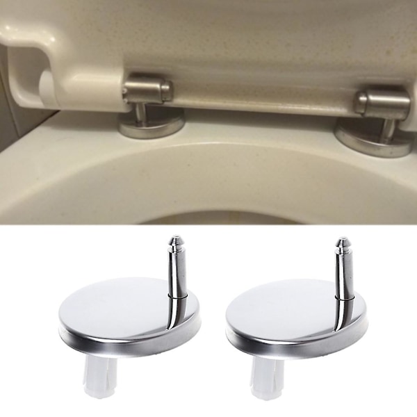 2 stk. Toiletsædehængsler Soft Release Quick Fit Udskiftning Universal