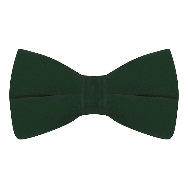 Boys Dark Green Velvet Bow Tie