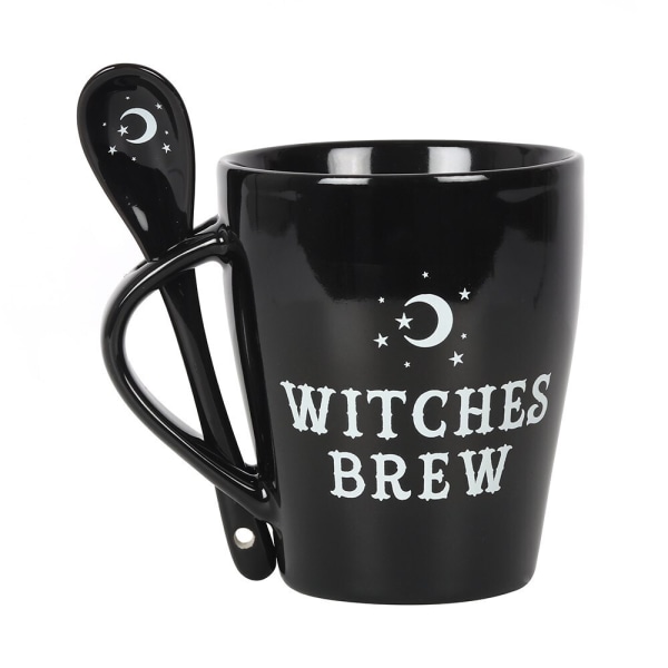 Något annat Witches Brew Mugg Set Svart/Vit Black/White One Size