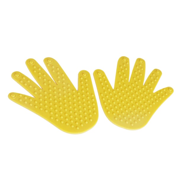 1 Par Handfötter Leksaker Bra Flexibilitet Halkfri Miljövänlig Slitstark Intressant Underhållning PVC Sensorisk Integration Träning Yellow B