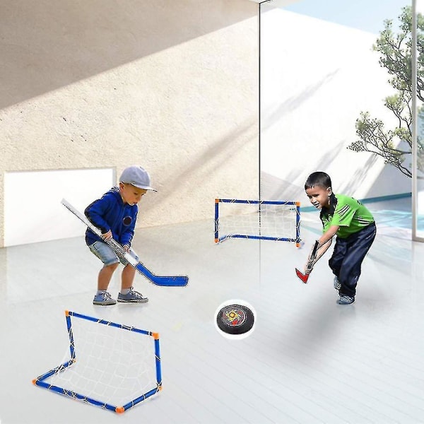 Barn Barn Ishockeypinner Treningsverktøy Barn Sport Fotball & Field Hockey Mål med baller Pumpelekesett Fotball Nc