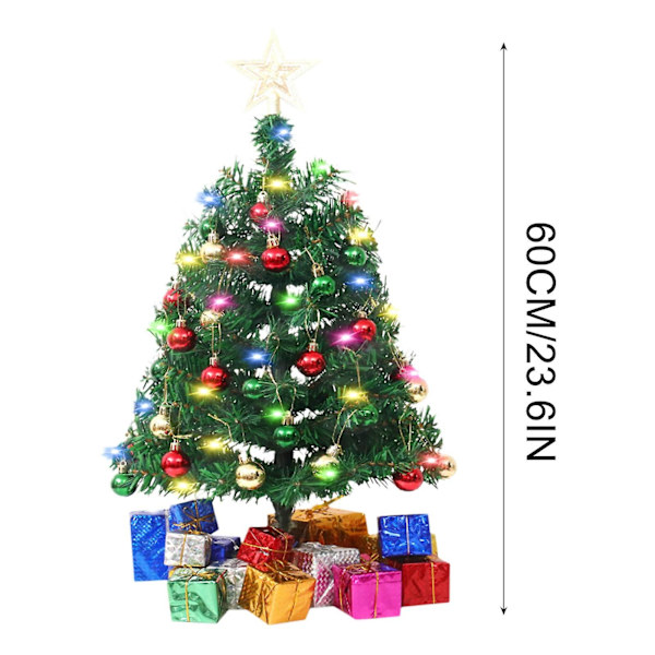 Julkampanj 45cm Julgransprydnad Mini Julgran Skrivbordspaket Kontorsprydnad Juldekorationsgran